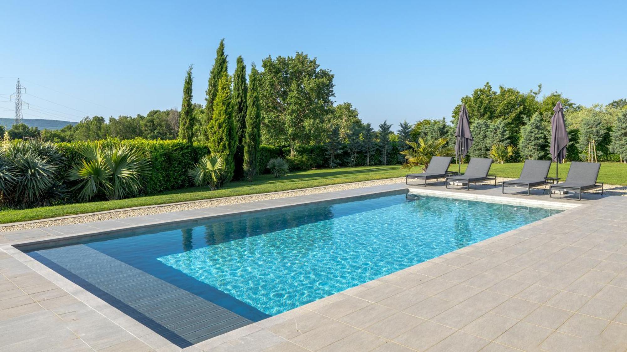 Villa Labin In Zartinj - Luxury Privacy Heated Pool With Auto Cover Eksteriør billede