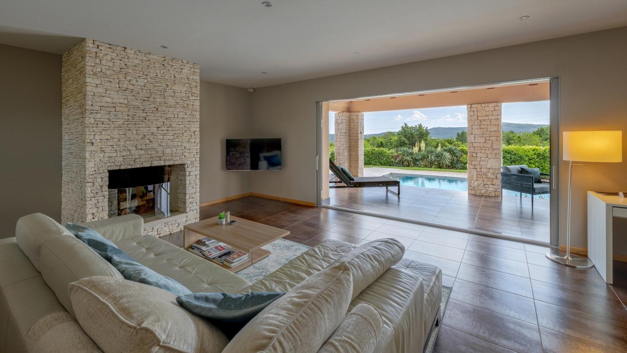 Villa Labin In Zartinj - Luxury Privacy Heated Pool With Auto Cover Eksteriør billede